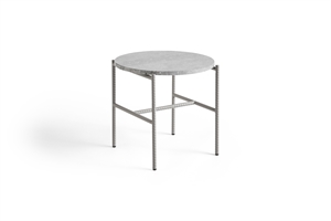 HAY - REBAR SIDE TABLE - Ø45 X H40.5 - GREY MARBLE / GREY